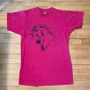 VINTAGE HANES Pink Pony T-Shirt